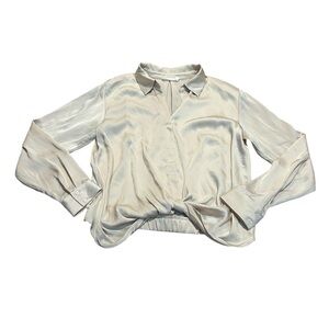 3/$15 LUSH silky champagne blouse